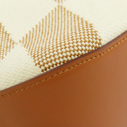 HERMES Handbag canvas Brown Ambie PM 2WAY Women Used Authentic
