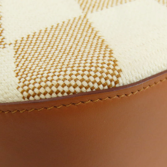 HERMES Handbag canvas Brown Ambie PM 2WAY Women Used Authentic
