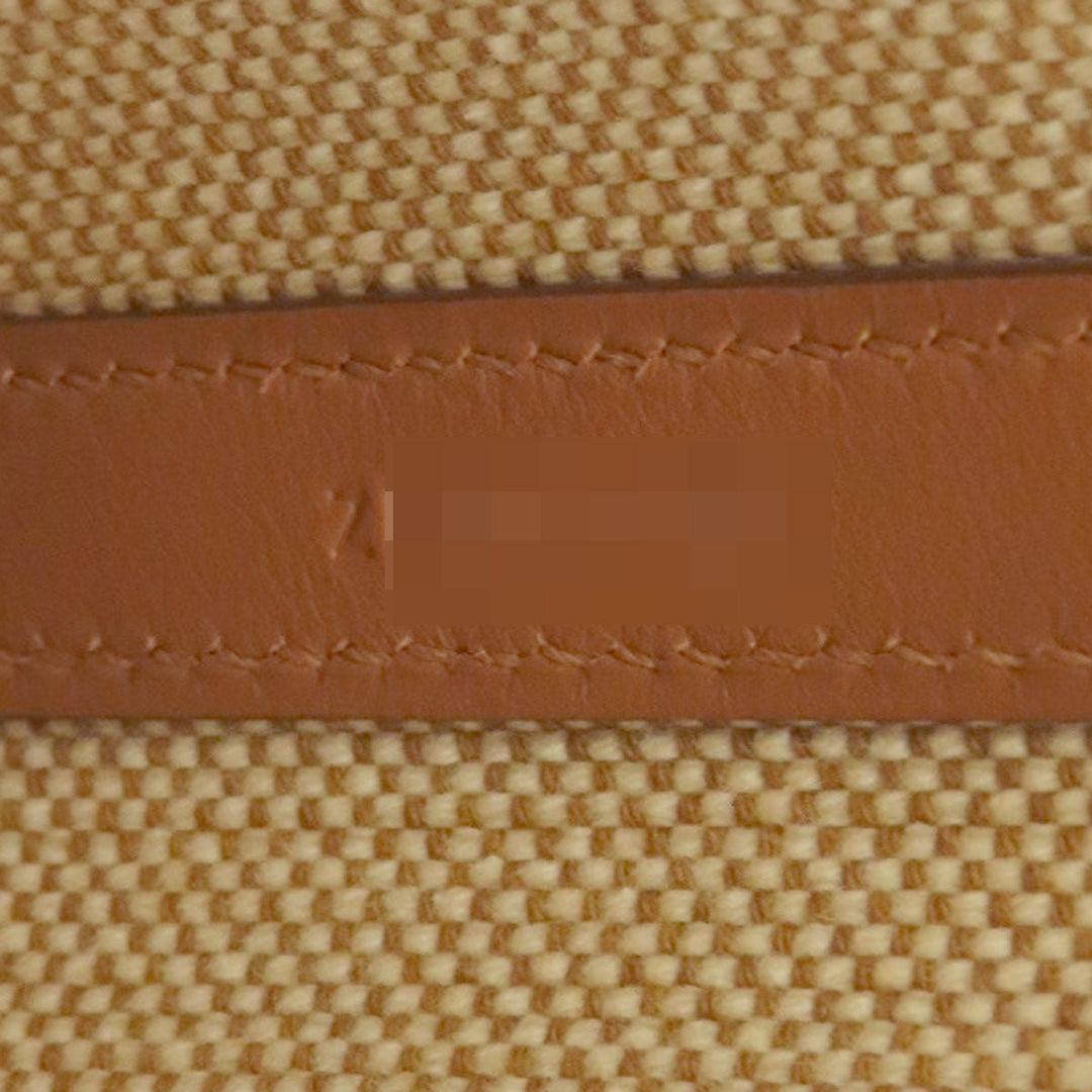 HERMES Handbag canvas Brown Ambie PM 2WAY Women Used Authentic