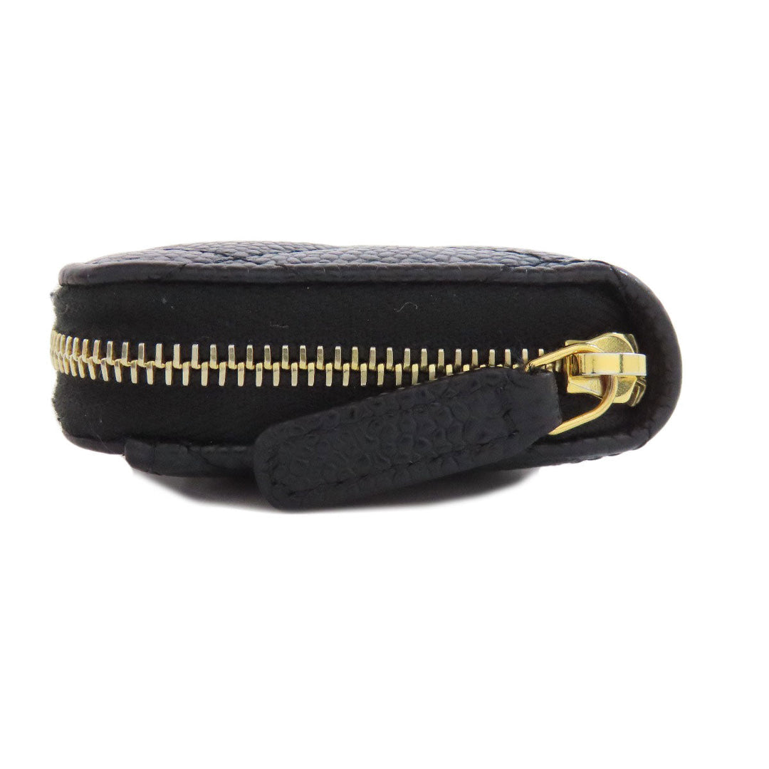 CHANEL Coin case Grained Calfskin Skin black Matelasse COCO Mark Gold Metal