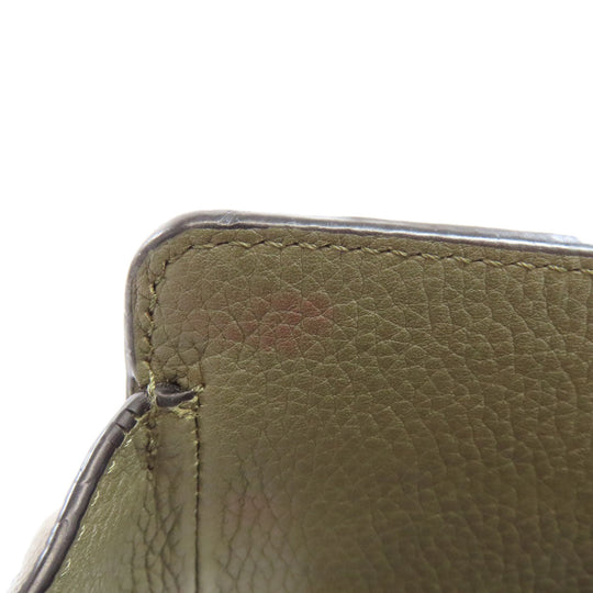 LOEWE Handbag Calfskin green Hammock mini 2WAY Women Used Authentic
