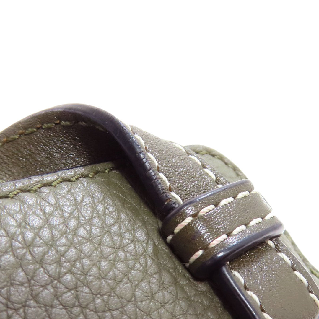 LOEWE Handbag Calfskin green Hammock mini 2WAY Women Used Authentic
