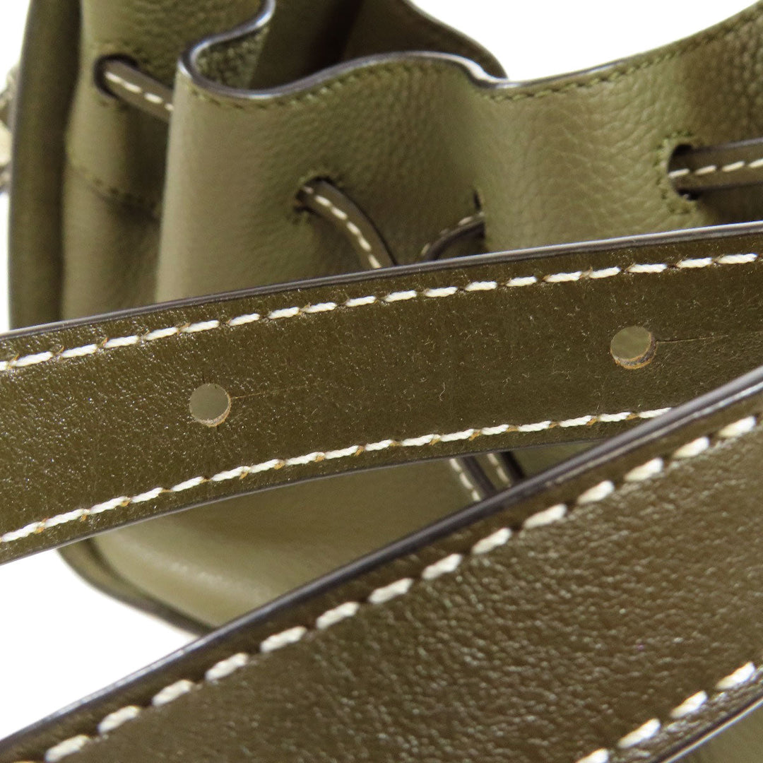 LOEWE Handbag Calfskin green Hammock mini 2WAY Women Used Authentic