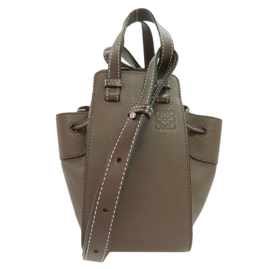 LOEWE Handbag Calfskin green Hammock mini 2WAY Women Used Authentic