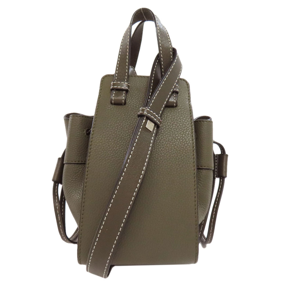 LOEWE Handbag Calfskin green Hammock mini 2WAY Women Used Authentic