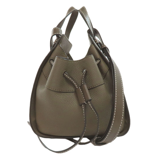 LOEWE Handbag Calfskin green Hammock mini 2WAY Women Used Authentic