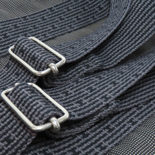 HERMES Backpack canvas gray Her Line add PM Women Used Authentic