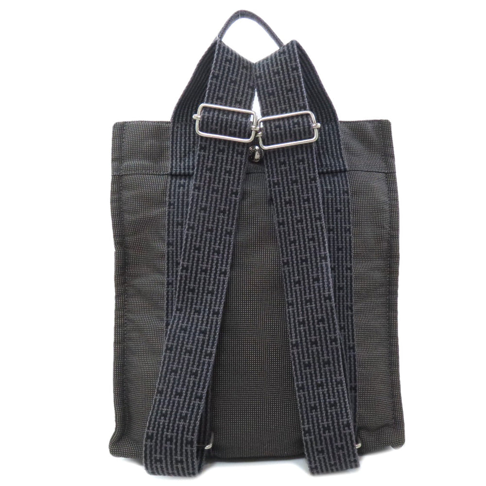 HERMES Backpack canvas gray Her Line add PM Women Used Authentic
