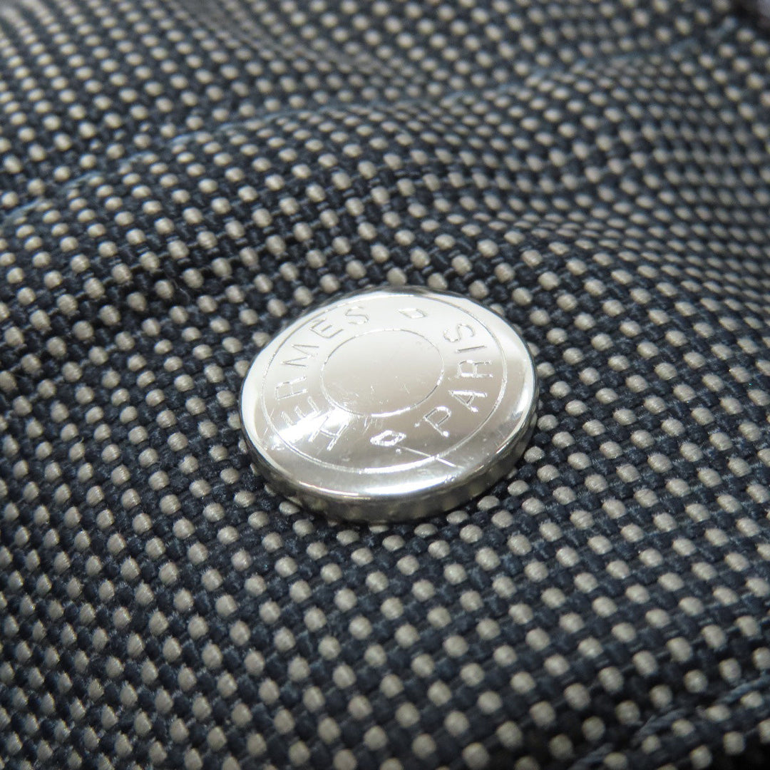 HERMES Backpack canvas gray Her Line add PM Women Used Authentic