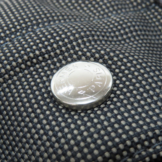 HERMES Backpack canvas gray Her Line add PM Women Used Authentic