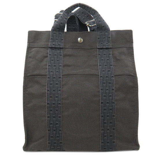 HERMES Backpack canvas gray Her Line ad MM