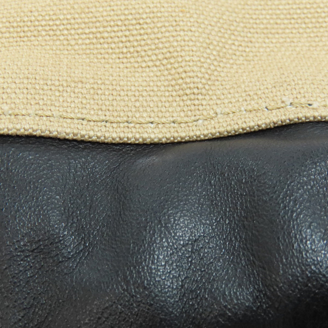 FENDI Backpack canvas beige logo Women Used Authentic