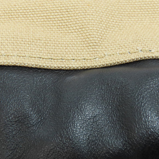 FENDI Backpack canvas beige logo Women Used Authentic