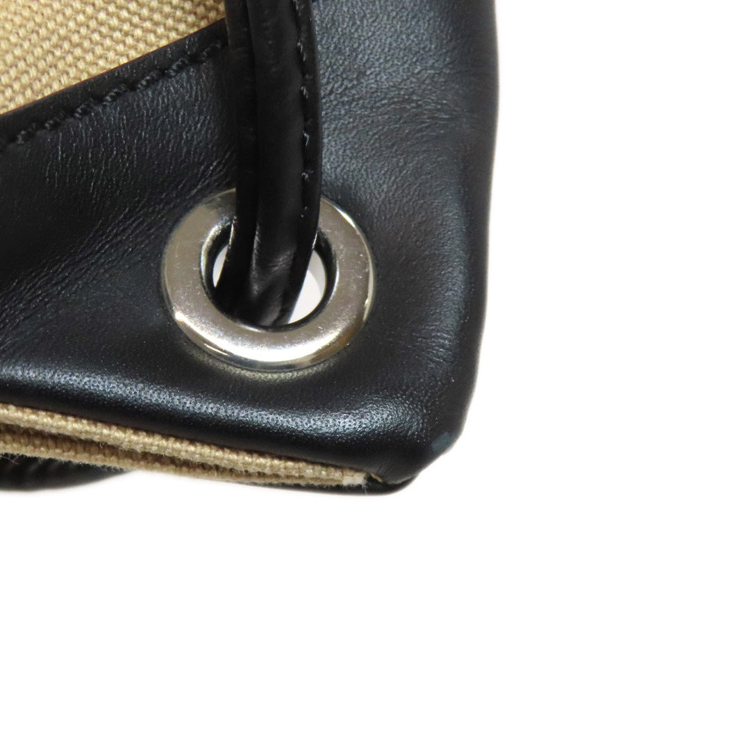 FENDI Backpack canvas beige logo Women Used Authentic