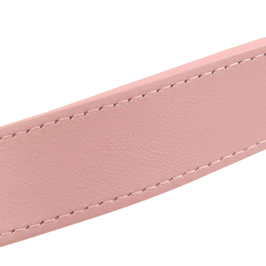 BVLGARI Handbag leather pink Semperti Ellipse Small 2WAY Women Used Authentic