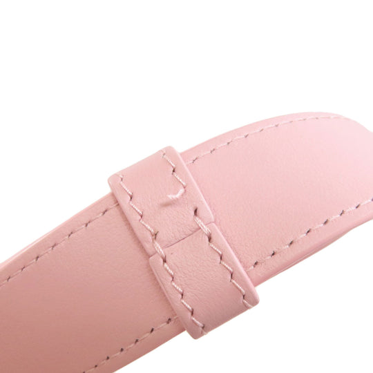 BVLGARI Handbag leather pink Semperti Ellipse Small 2WAY Women Used Authentic