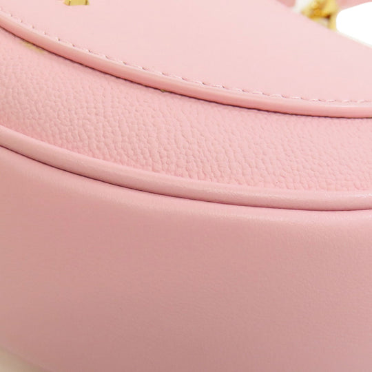 BVLGARI Handbag leather pink Semperti Ellipse Small 2WAY Women Used Authentic