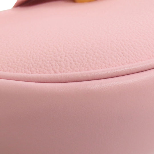 BVLGARI Handbag leather pink Semperti Ellipse Small 2WAY Women Used Authentic