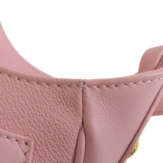 BVLGARI Handbag leather pink Semperti Ellipse Small 2WAY Women Used Authentic