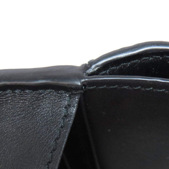 GUCCI Bifold Wallet 723799 leather black GG matelasse