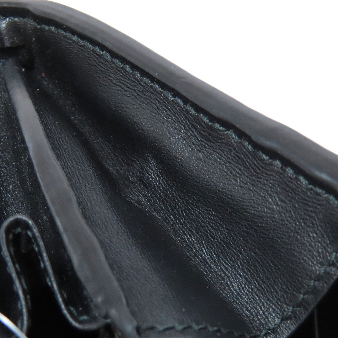 GUCCI Bifold Wallet 723799 leather black GG matelasse