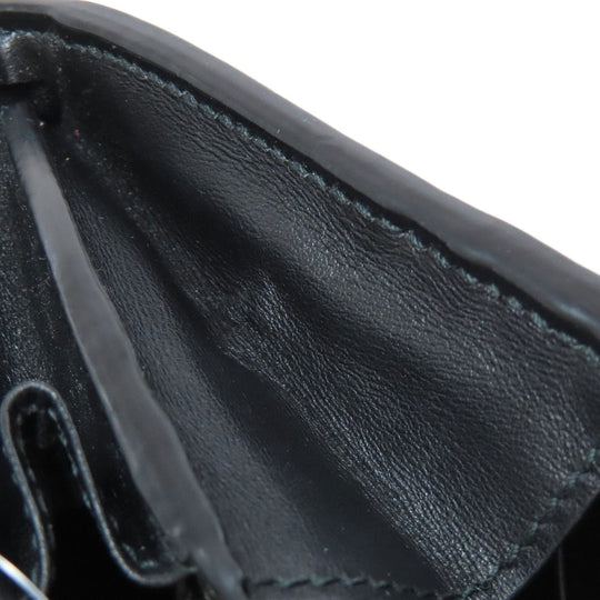 GUCCI Bifold Wallet 723799 leather black GG matelasse