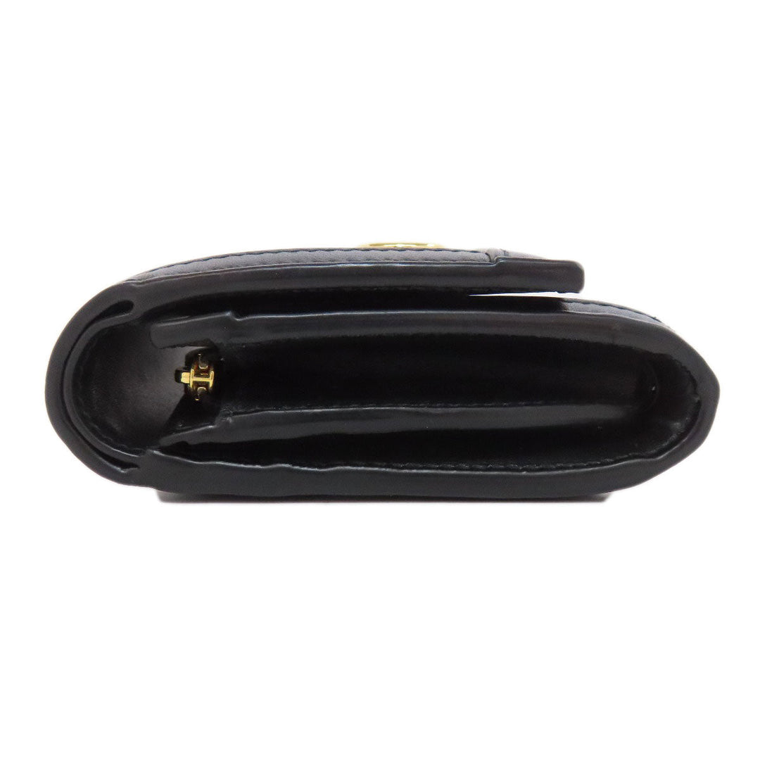 GUCCI Bifold Wallet 723799 leather black GG matelasse