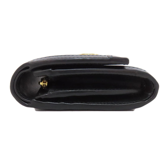 GUCCI Bifold Wallet 723799 leather black GG matelasse