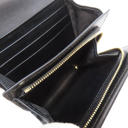 GUCCI Bifold Wallet 723799 leather black GG matelasse