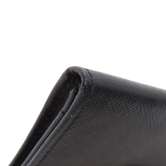 PRADA Card Case Safiano black logoMetal