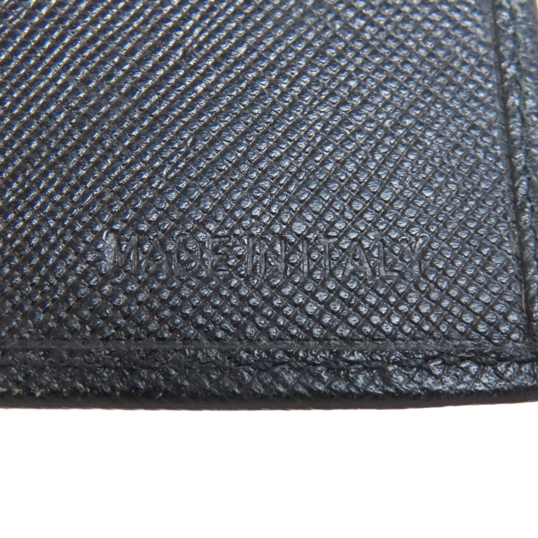 PRADA Card Case Safiano black logoMetal