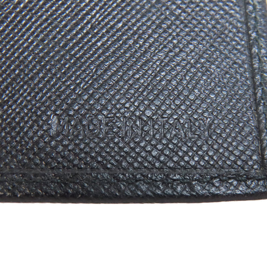PRADA Card Case Safiano black logoMetal