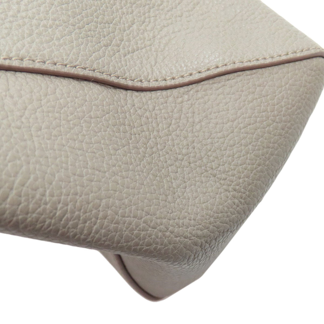 Furla Shoulder Bag leather gray one belt