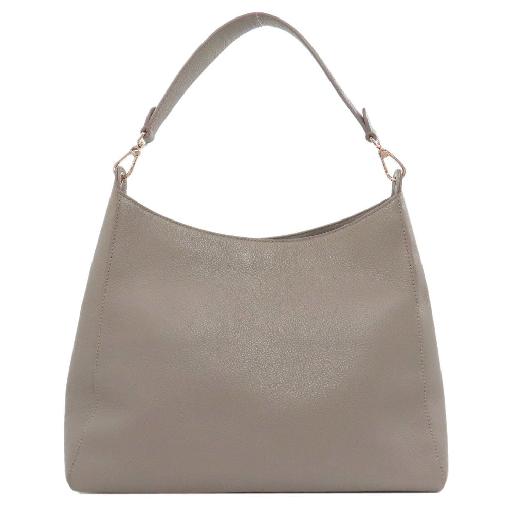 Furla Shoulder Bag leather gray one belt
