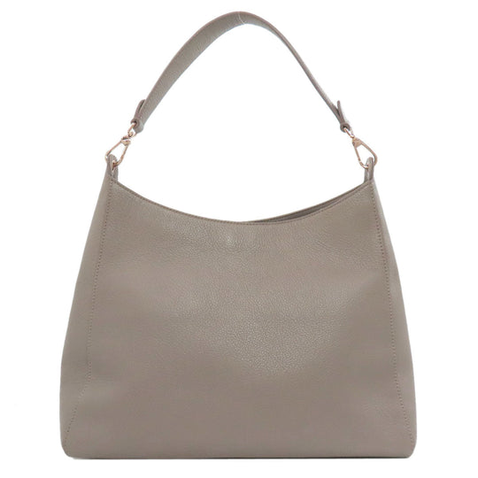 Furla Shoulder Bag leather gray one belt