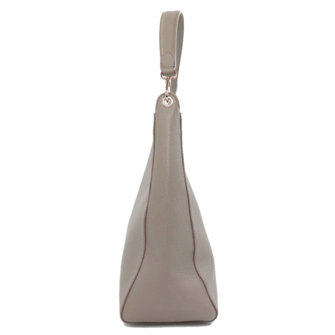 Furla Shoulder Bag leather gray one belt