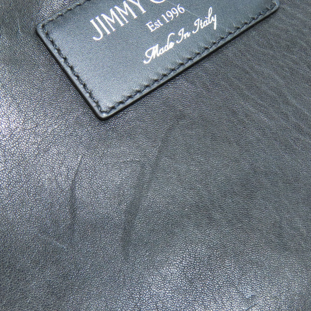 JIMMY CHOO Tote Bag leather black Studs