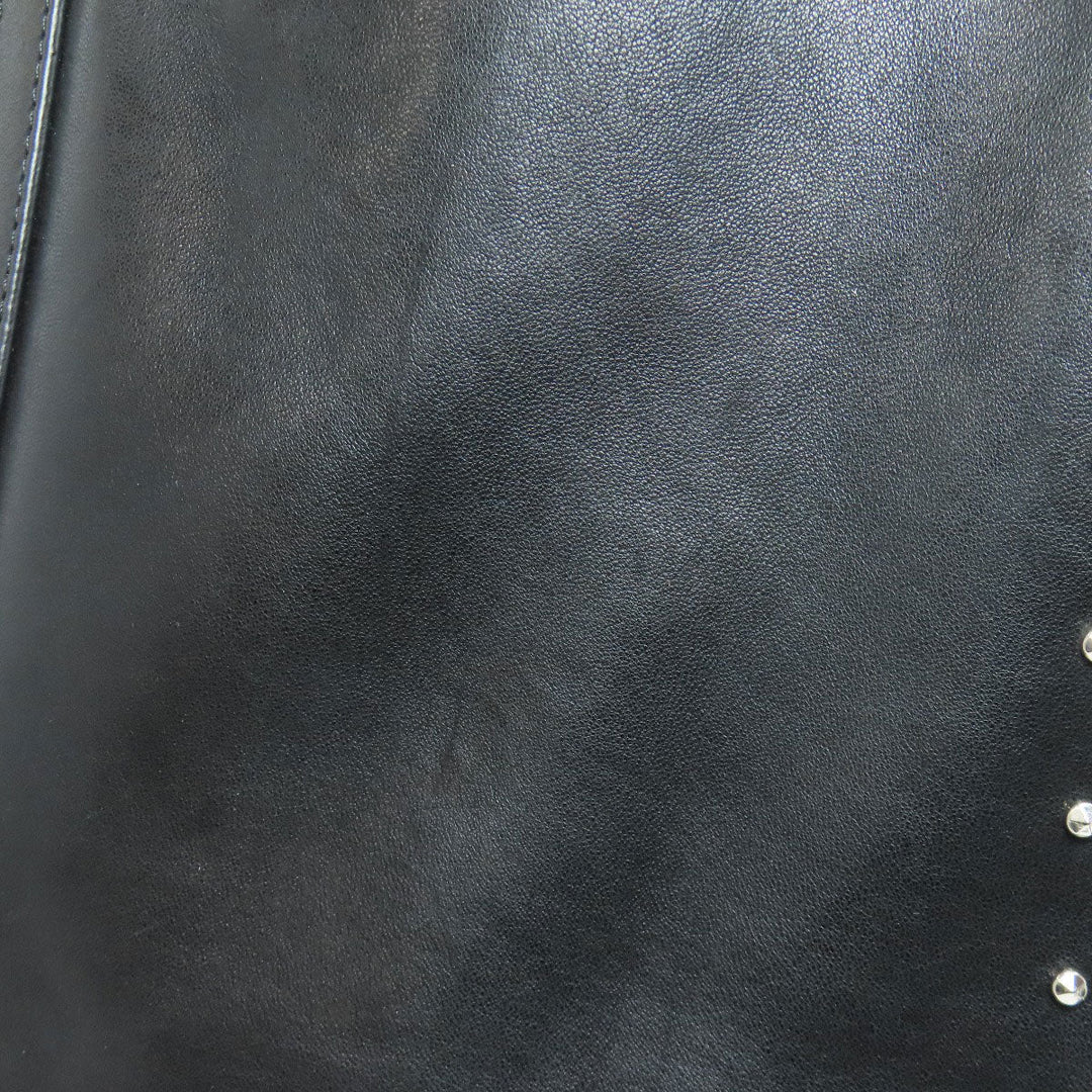 JIMMY CHOO Tote Bag leather black Studs