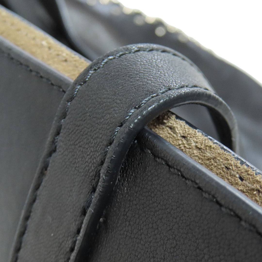 JIMMY CHOO Tote Bag leather black Studs