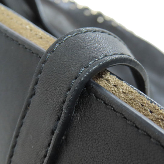 JIMMY CHOO Tote Bag leather black Studs