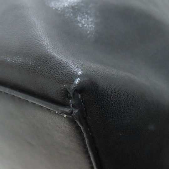 JIMMY CHOO Tote Bag leather black Studs