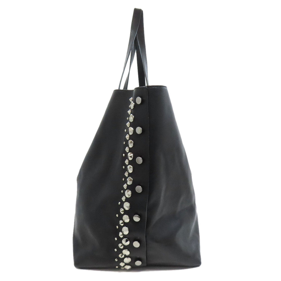 JIMMY CHOO Tote Bag leather black Studs
