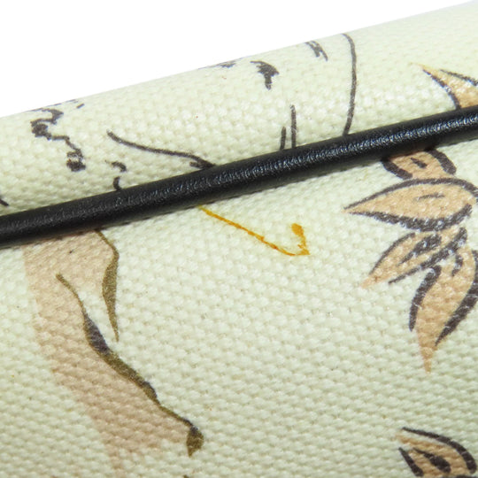 BALLY Tote Bag canvas beige Flower animal motif 2WAY