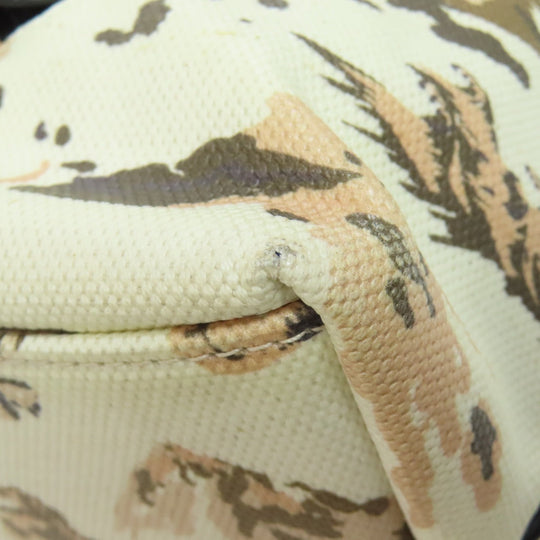 BALLY Tote Bag canvas beige Flower animal motif 2WAY