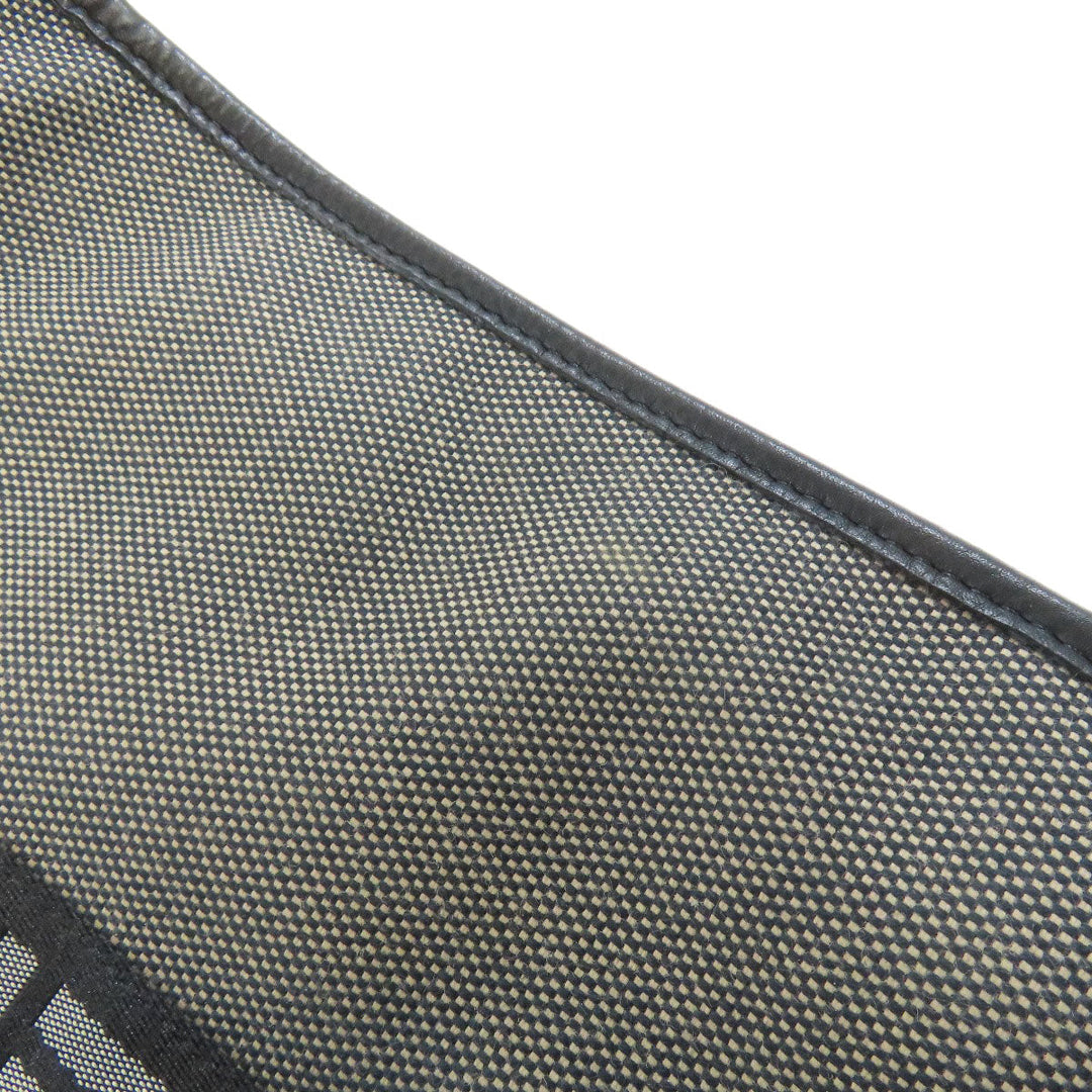 FENDI Handbag canvas gray logo