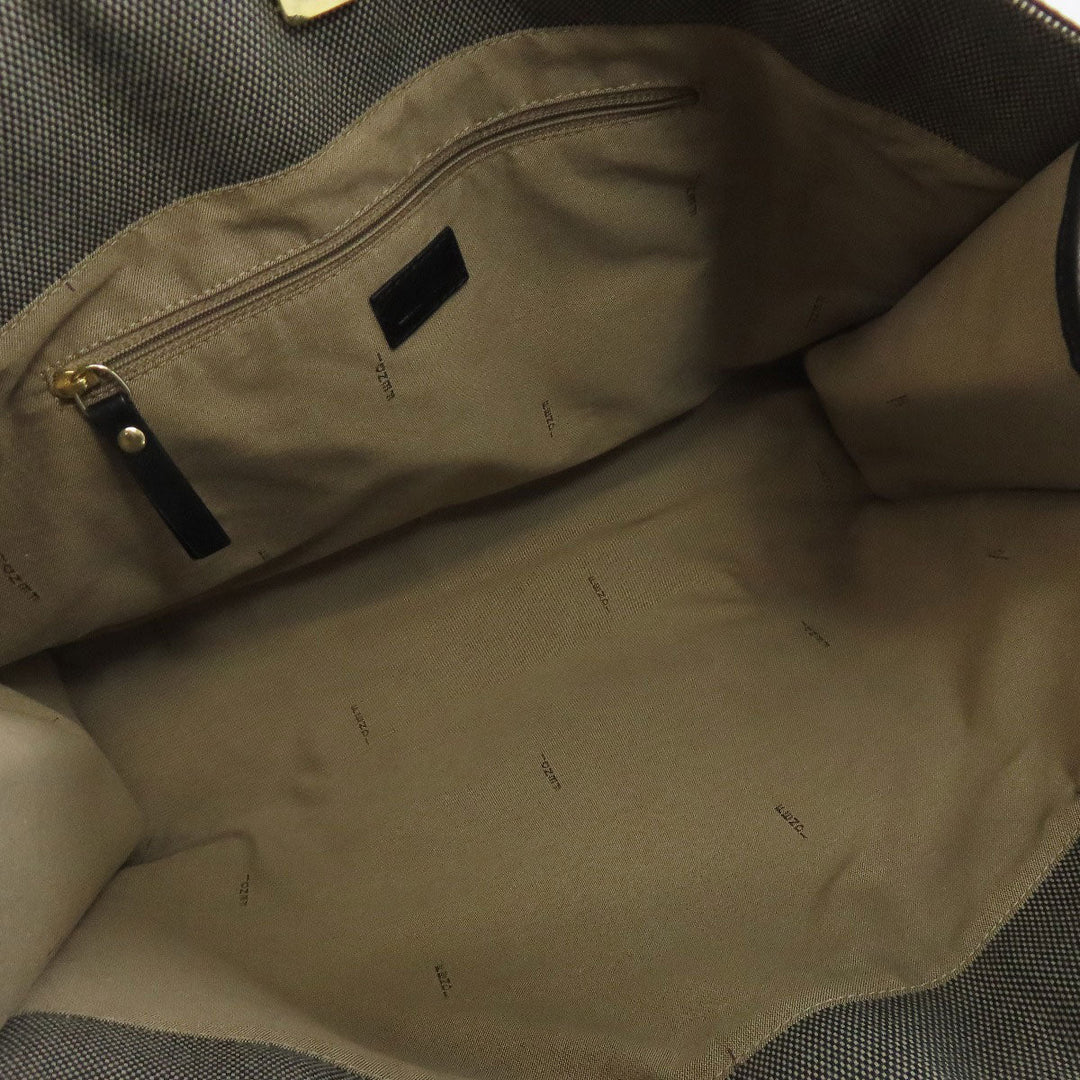 FENDI Handbag canvas gray logo