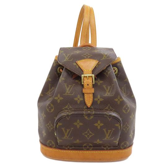 LOUIS VUITTON Backpack M51137 Monogram canvas Brown Mini Montsouris Women Used Authentic