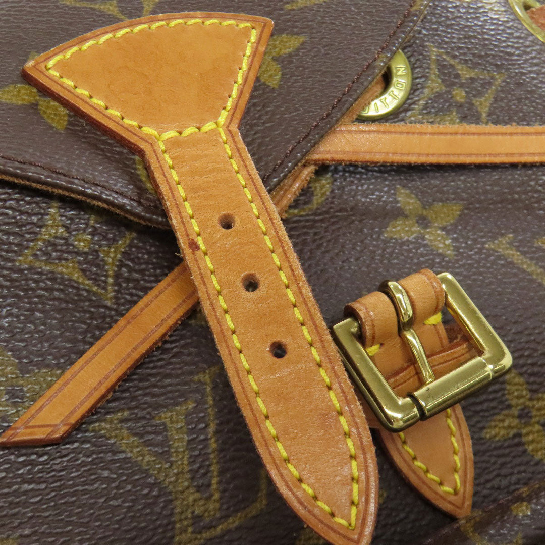 LOUIS VUITTON Backpack M51137 Monogram canvas Brown Mini Montsouris Women Used Authentic