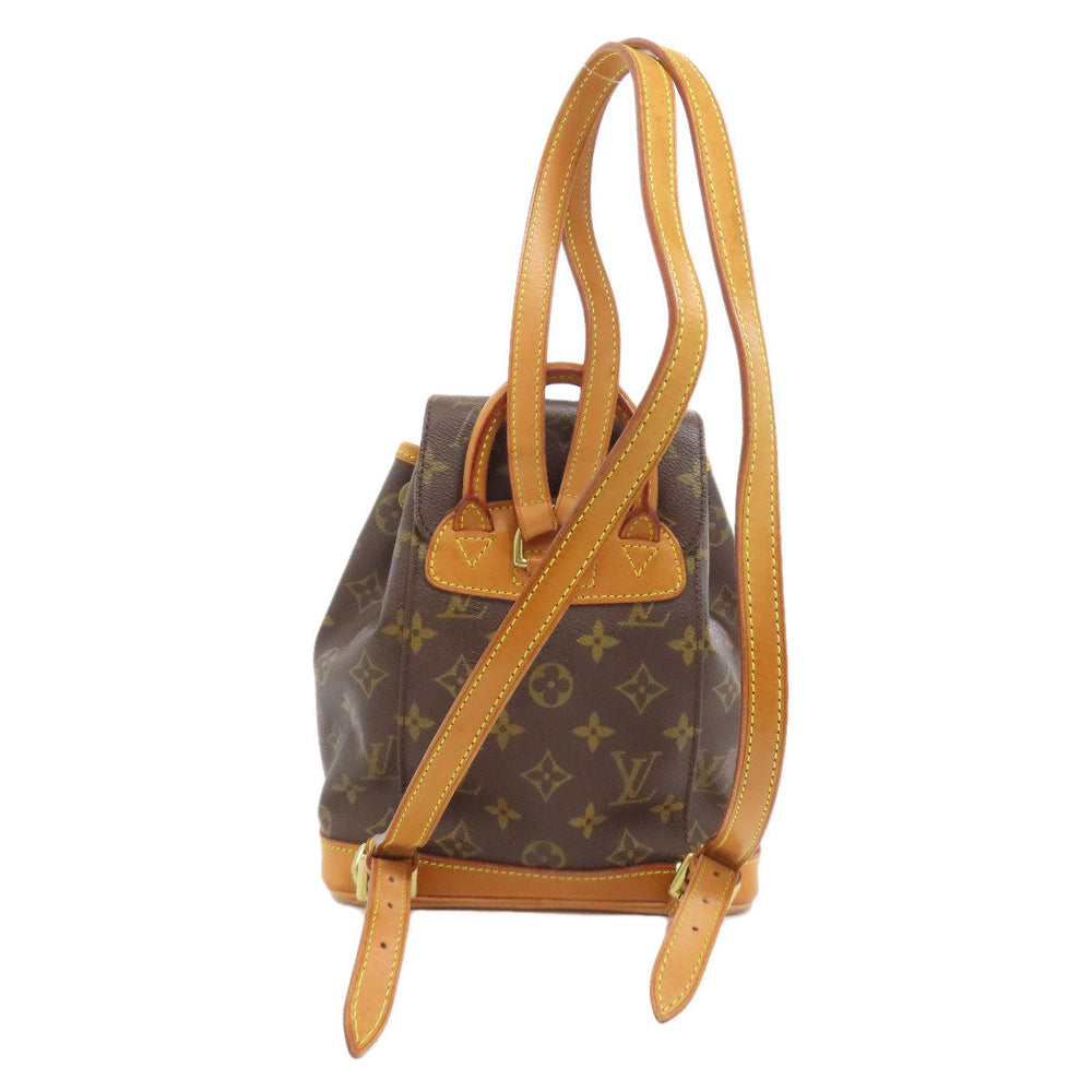 LOUIS VUITTON Backpack M51137 Monogram canvas Brown Mini Montsouris Women Used Authentic