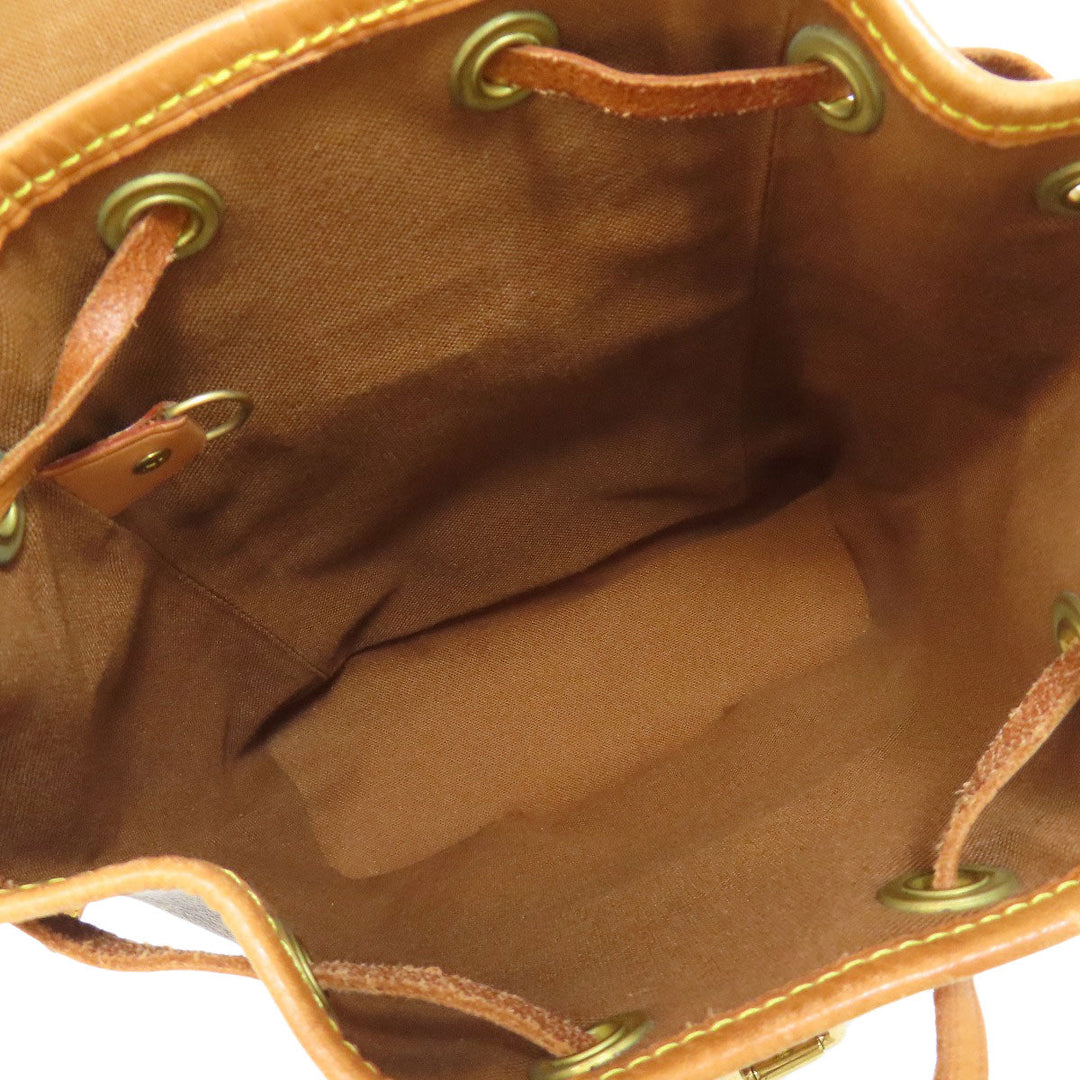 LOUIS VUITTON Backpack M51137 Monogram canvas Brown Mini Montsouris Women Used Authentic